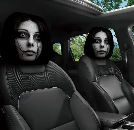 Horror Car Headrest Cover (Pack of 2)