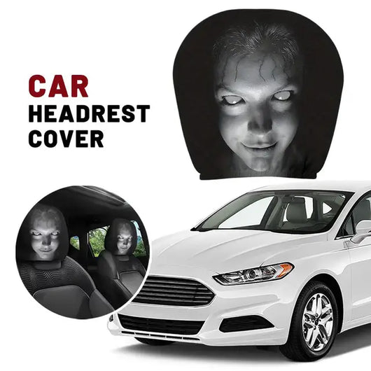 Horror Car Headrest Cover (Pack of 2)